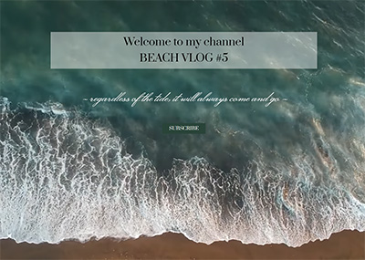 Beach Vlog Template