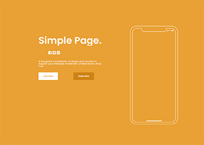 Simple Page Template
